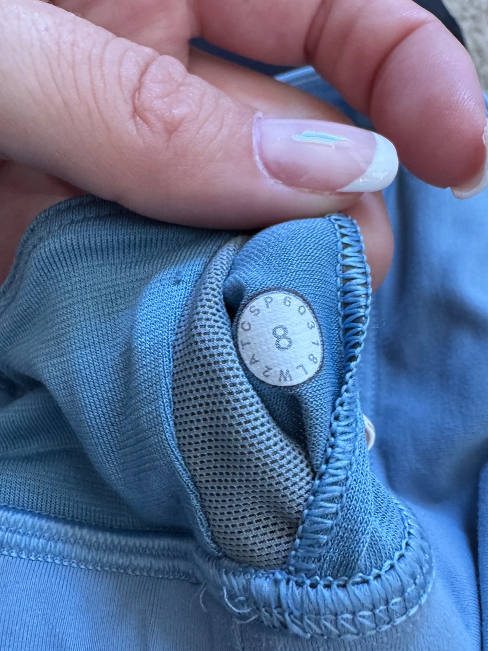 lululemon athletica Light Blue Strappy-Back Sports Bra - Picture 3 of 3